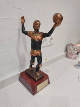 Trofeo deportivo figura jugador voleibol