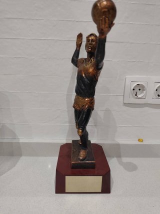 Trofeo deportivo figura jugador voleibol