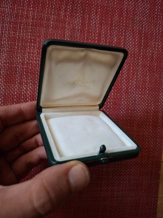 Estuche Vintage Perodri Joyeros - Verde y Dorado