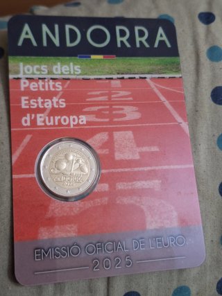 Lote 2 Monedas 2€  eruros Andorra 2025