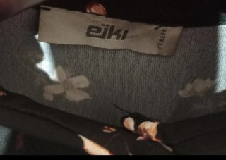 Vestito a fiori nero e beige