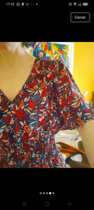 Vestido estampado flores Caché Caché