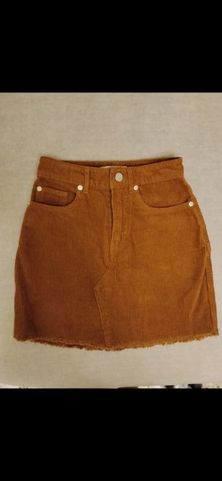 Falda pana marrón Pull&Bear