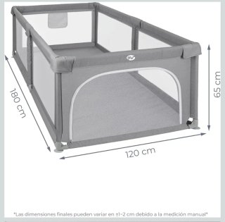 Parque infantil gris 180x120