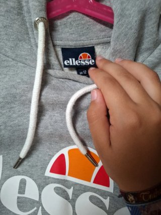 Sudadera Gris Ellesse Logo Medio