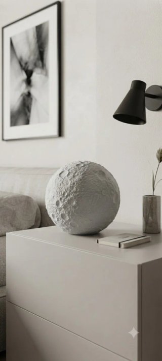 Lámpara Luna LED DIY Efecto Roca