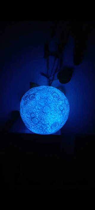 Lámpara Luna LED DIY Efecto Roca