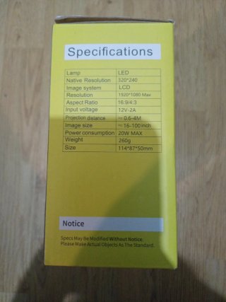 Proyector LED compacto