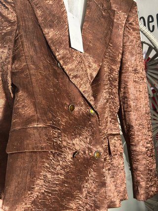 Conjunto Zara Marrón satinado
