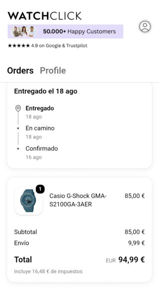 G-Shock NUEVO sin estrenar.