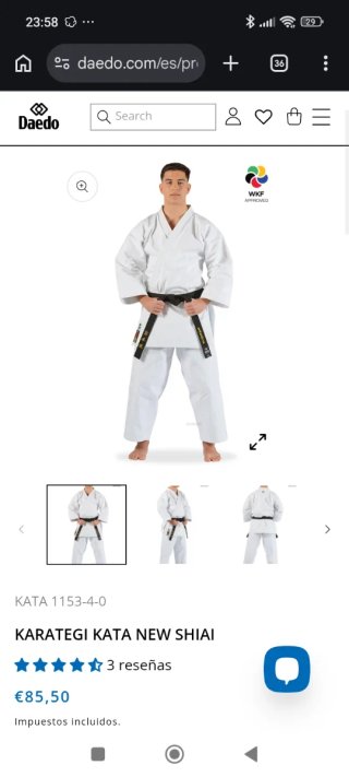 Kimono Daedo New Shiai Blanco