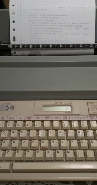 Máquina de escribir electrónica
