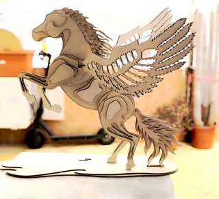 Puzzle Caballo Alado Madera