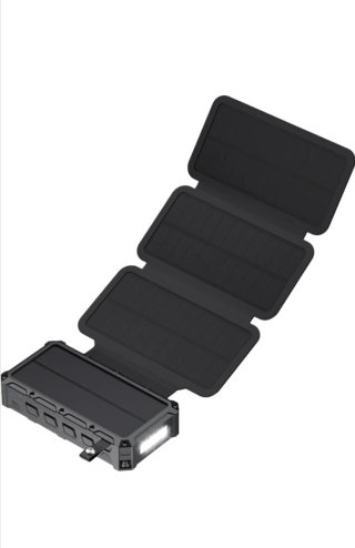 Cargador Solar Power Bank Brújula Luz