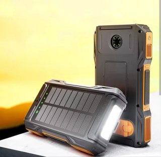 Cargador Solar Power Bank con Luz LED