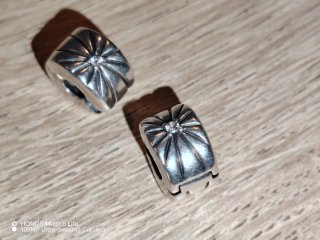 Charm clip Pandora plata 925 original