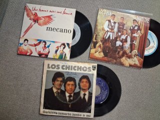 Lote 9 discos vinilo single españoles 7" 45 rpm