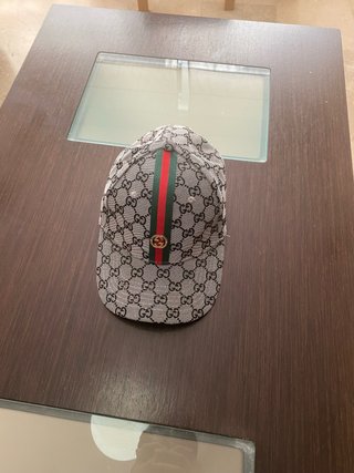 Gorra Gucci GG Gris y Verde