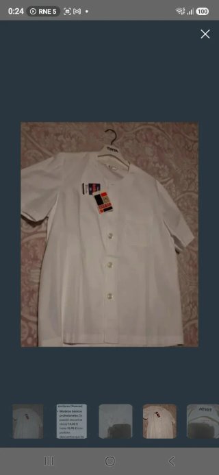 Chaqueta Alfil Cocina/Limpieza Talla 8 Blanca