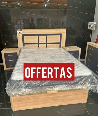 Canape de tela y madera