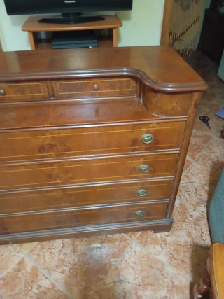 Cómoda+espejo  de madera