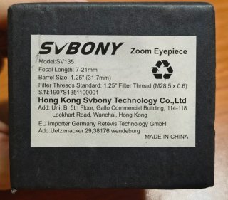 Oculare zoom Svbony SV135 (7x-21x)