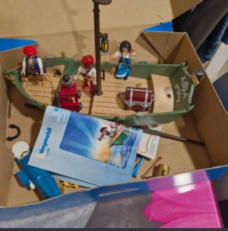 Barco Pirata Playmobil con motor