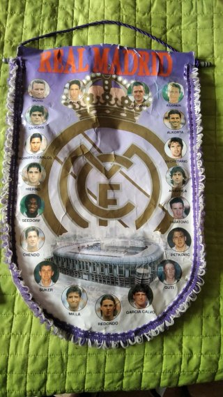 Banderín Real Madrid Temporada 96/97 colección