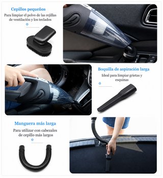 Aspiradora de Coche Inalámbrica 120W ( Hibrida)