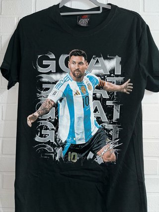 Camiseta Messi GOAT Negra Talla M