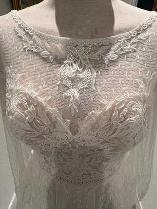 Vestido Novia Largo Encaje con Cola