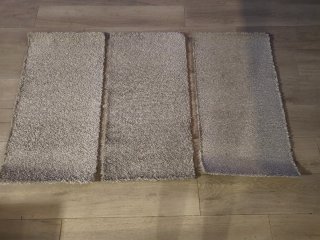 3 alfombras de pelo 110 x 57