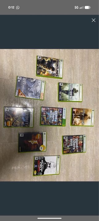 Lote 9 juegos Xbox 360