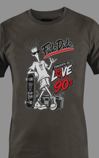Camiseta Fido Dido Love 90s Retro