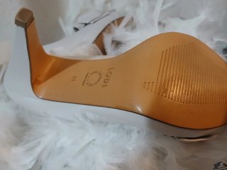Zapatos de fiesta/boda peep toe beige