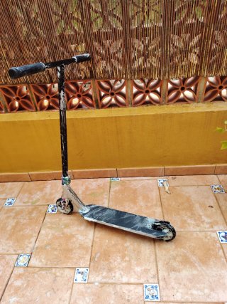 Patinete Freestyle Plata y Negro