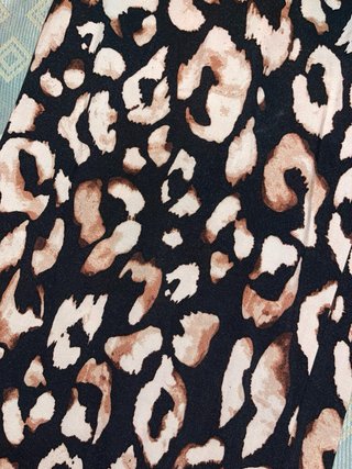 Pantalón Ancho Estampado Animal Print Talla M