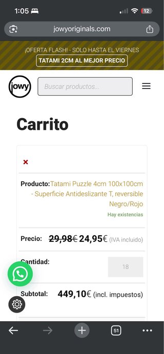 Tatami puzzle reversible