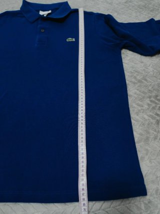 Polo Lacoste Manga Larga Azul
