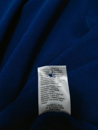 Polo Lacoste Manga Larga Azul