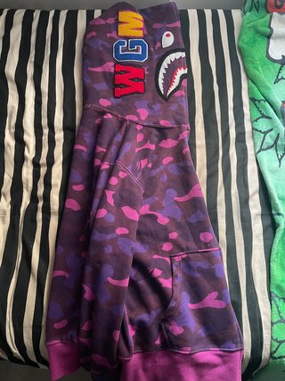 Sudadera BAPE Rosa y Morada Nueva