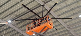 Ventilador Industrial HVLS PMSM para Naves