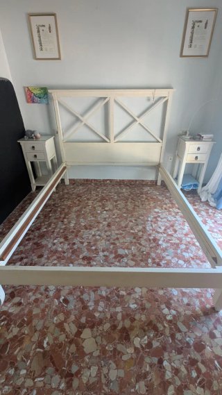 Cama 150cm Madera Beige