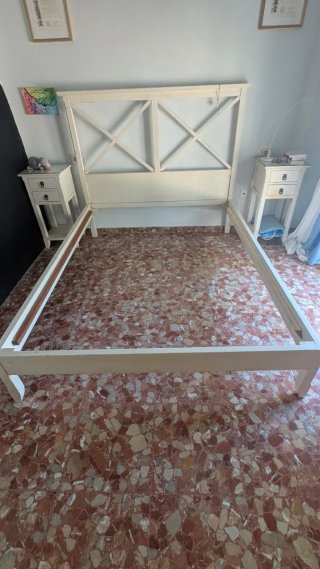 Cama 150cm Madera Beige