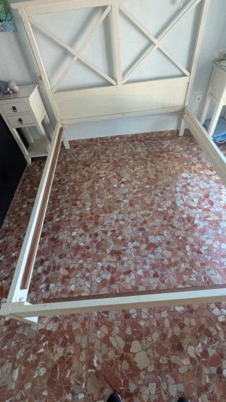 Cama 150cm Madera Beige