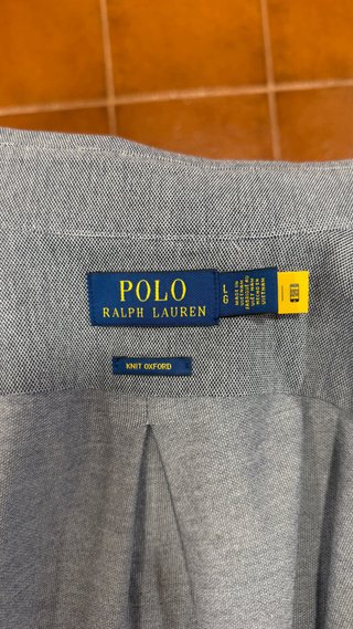 Polo Ralph Lauren Camisa Oxford Azul Talla L