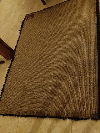 Alfombra negra pelo largo suave