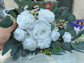 2 Pares Flores Boda Adorno
