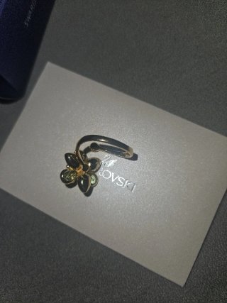 Anillo Swarovski Flor Ajustable