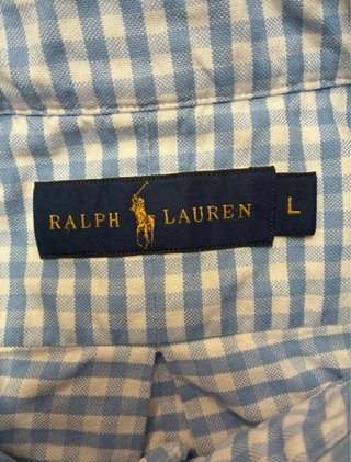 Camisa Polo Ralph Lauren cuadros azul Talla L